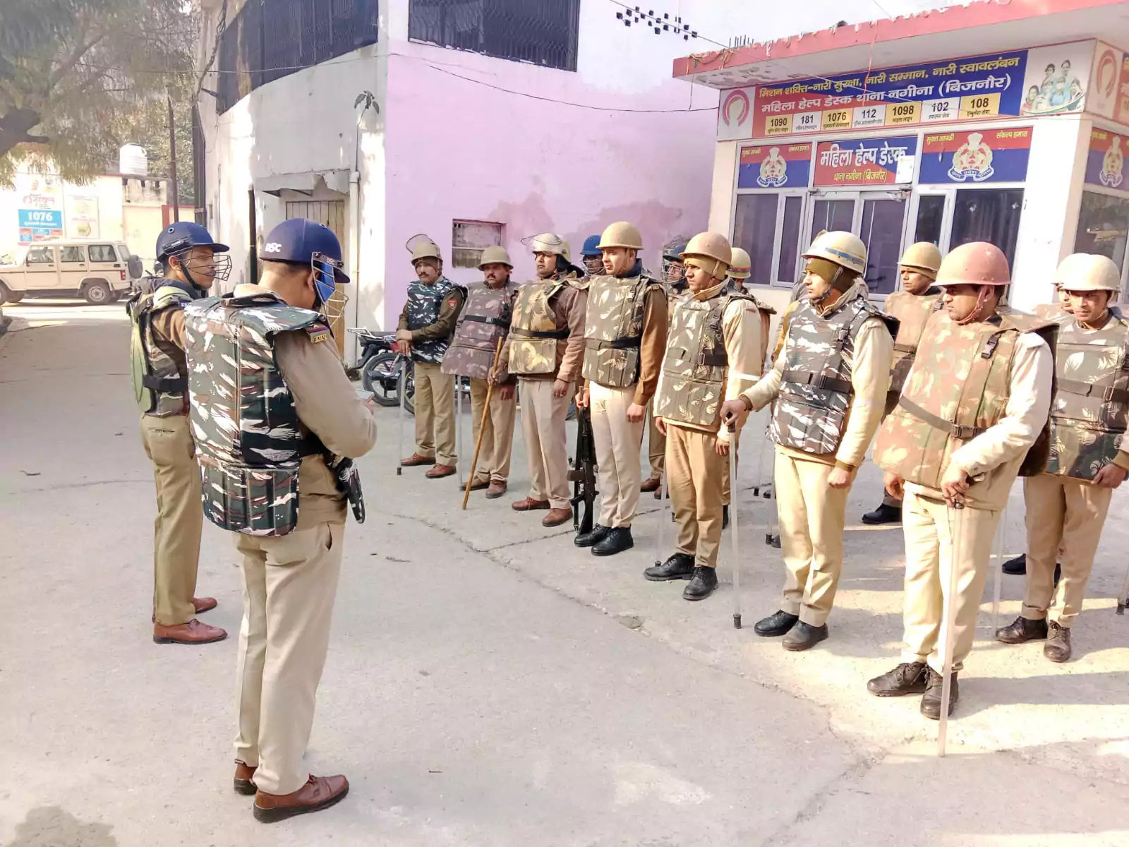 Flag march conducted by Nagina administration